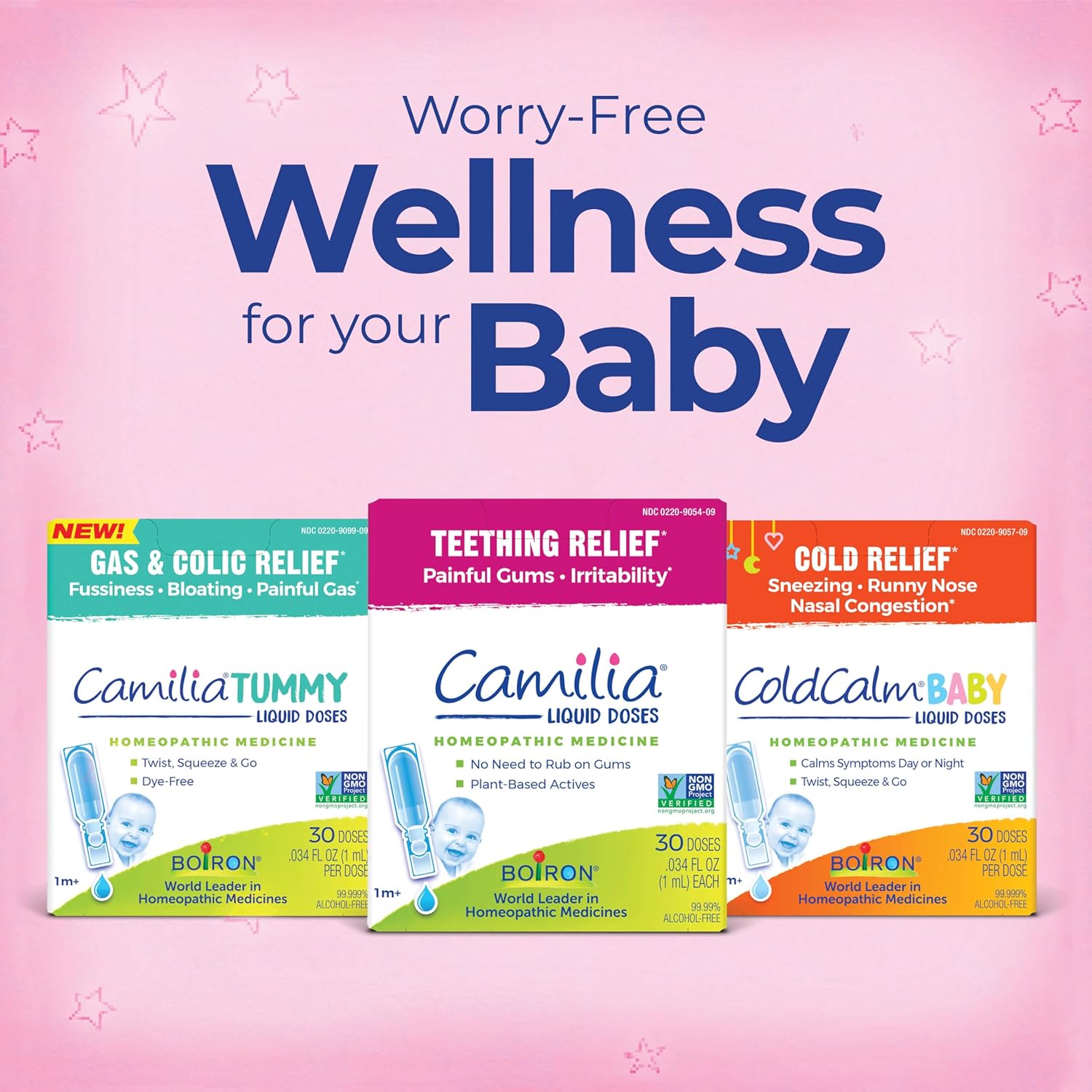 Boiron ColdCalm Baby Single-Use Drops for Relief from Cold Symptoms of Sneezing, Runny Nose, and Nasal Congestion - Sterile and Non-Drowsy Liquid Doses - 30 Count - Image 8