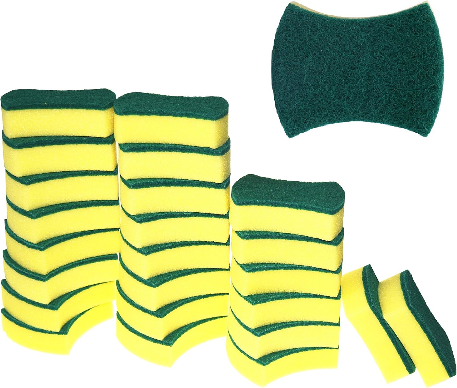 Kitchen Cleaning Sponge,Eco Non-scratch for Dish,Scrub Sponge(Pack of 24) - Image 2