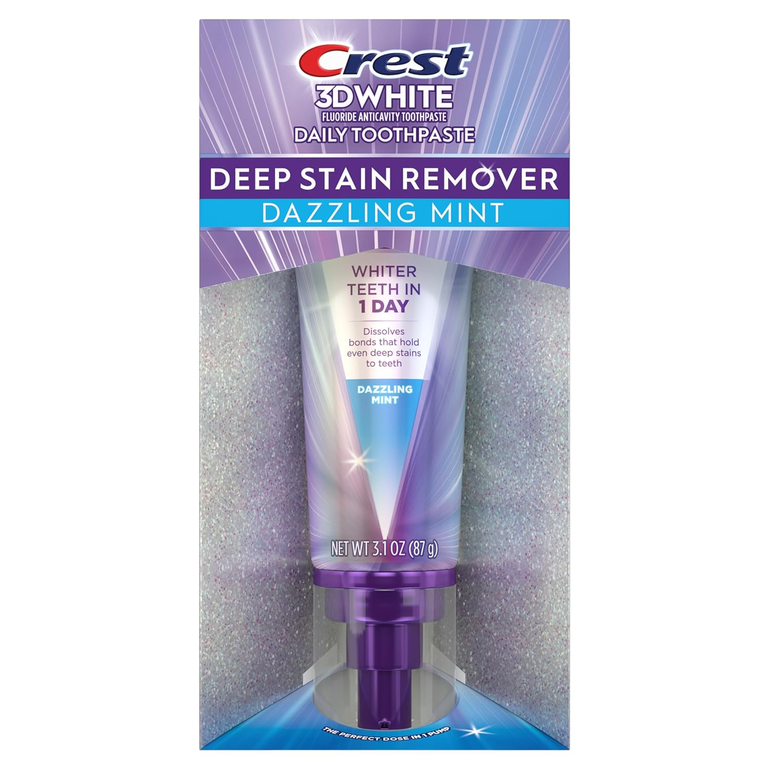 Crest 3DWhite Brilliance Deep Stain Remover Dazzling Mint Toothpaste - 3.1oz - Image 14