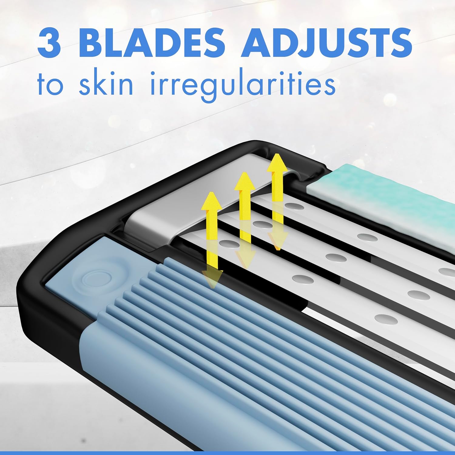 Gillette Mach3 Men's Disposable Razors, 3 Count - Image 4