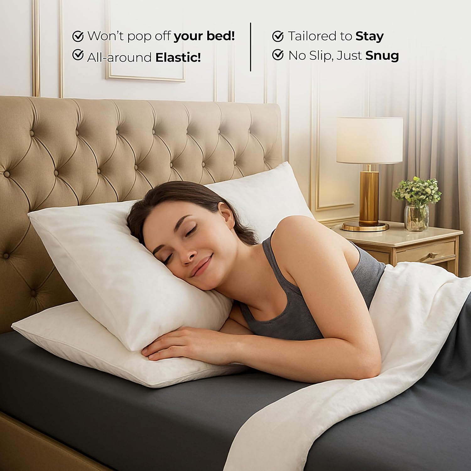 Utopia Bedding Queen Fitted Sheet - Bottom Sheet - Deep Pocket - Soft Microfiber - Shrinkage and Fade Resistant - Easy Care -1 Fitted Sheet Only (Grey) - Image 9