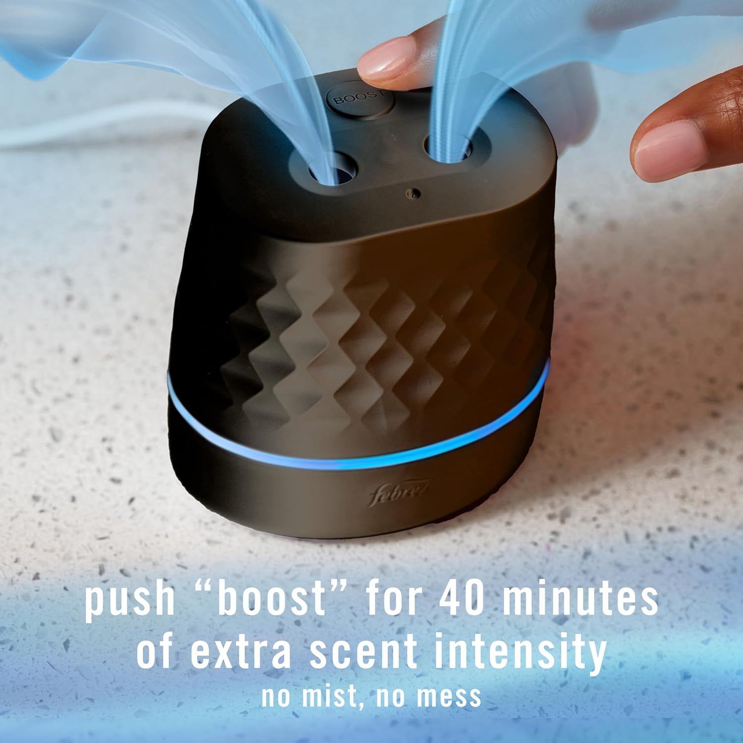 Febreze Plug Scent Booster in Black, Continuous Scent Device Oil Diffuser, Compatible with Febreze Air Freshener Plug in Refills - Refills not Included - Image 5