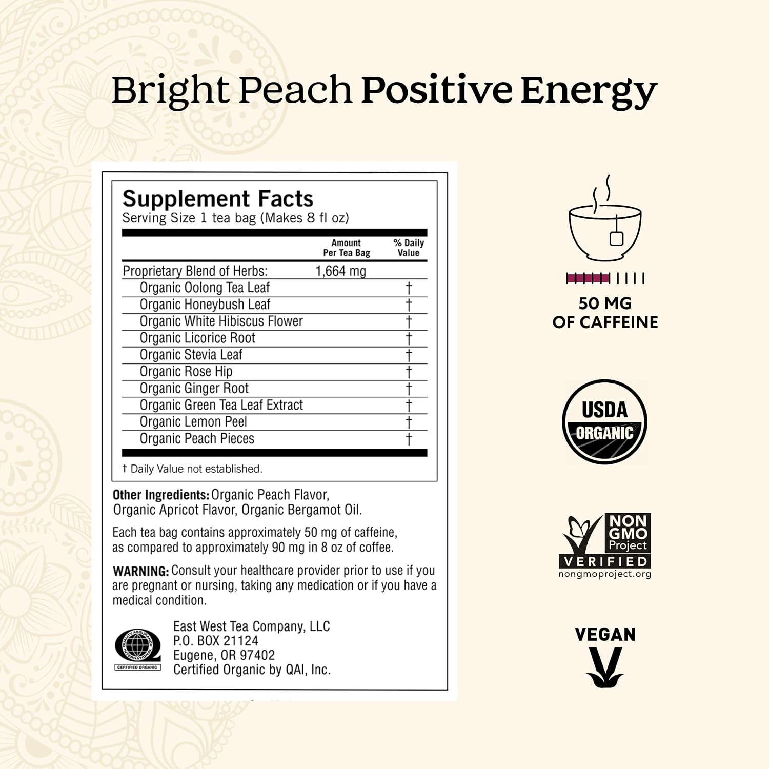 Yogi Tea - Morning Energy Variety Pack (3 Pack) Includes Peach Bergamot Bright Day, Sweet Tangerine Positive Energy, Spiced Blackberry Focus - 48 Organic Tea Bags - Image 3