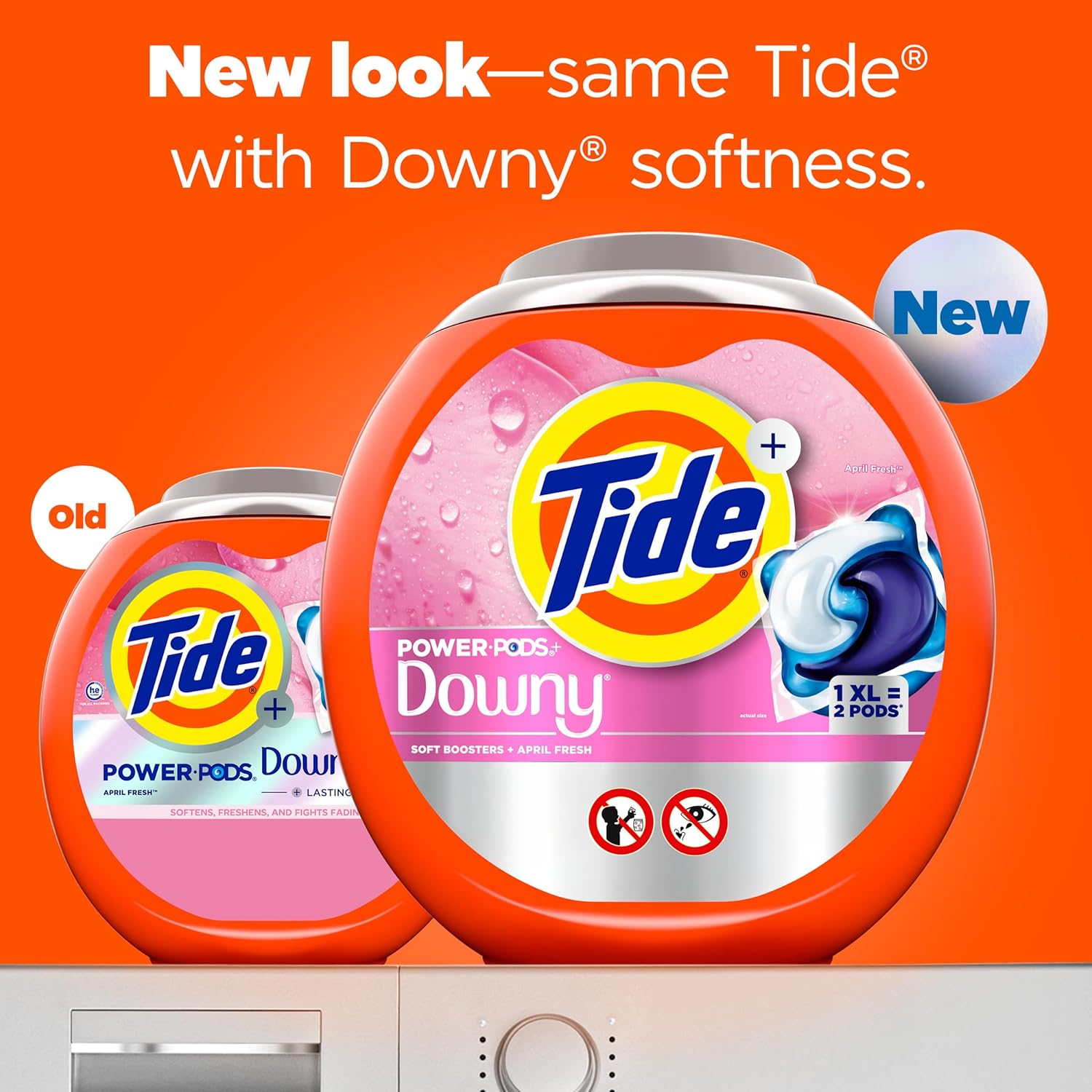 Tide Power PODs + Downy Laundry Detergent Pods, 63 Count, Soft Boosters + April Fresh - Image 3