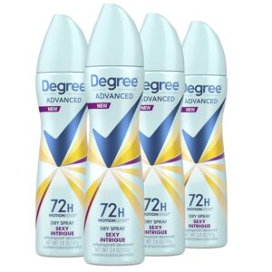 Degree Women Antiperspirant Deodorant Dry Spray Sexy Intrigue, 3.8 Ounce (Pack of 4)