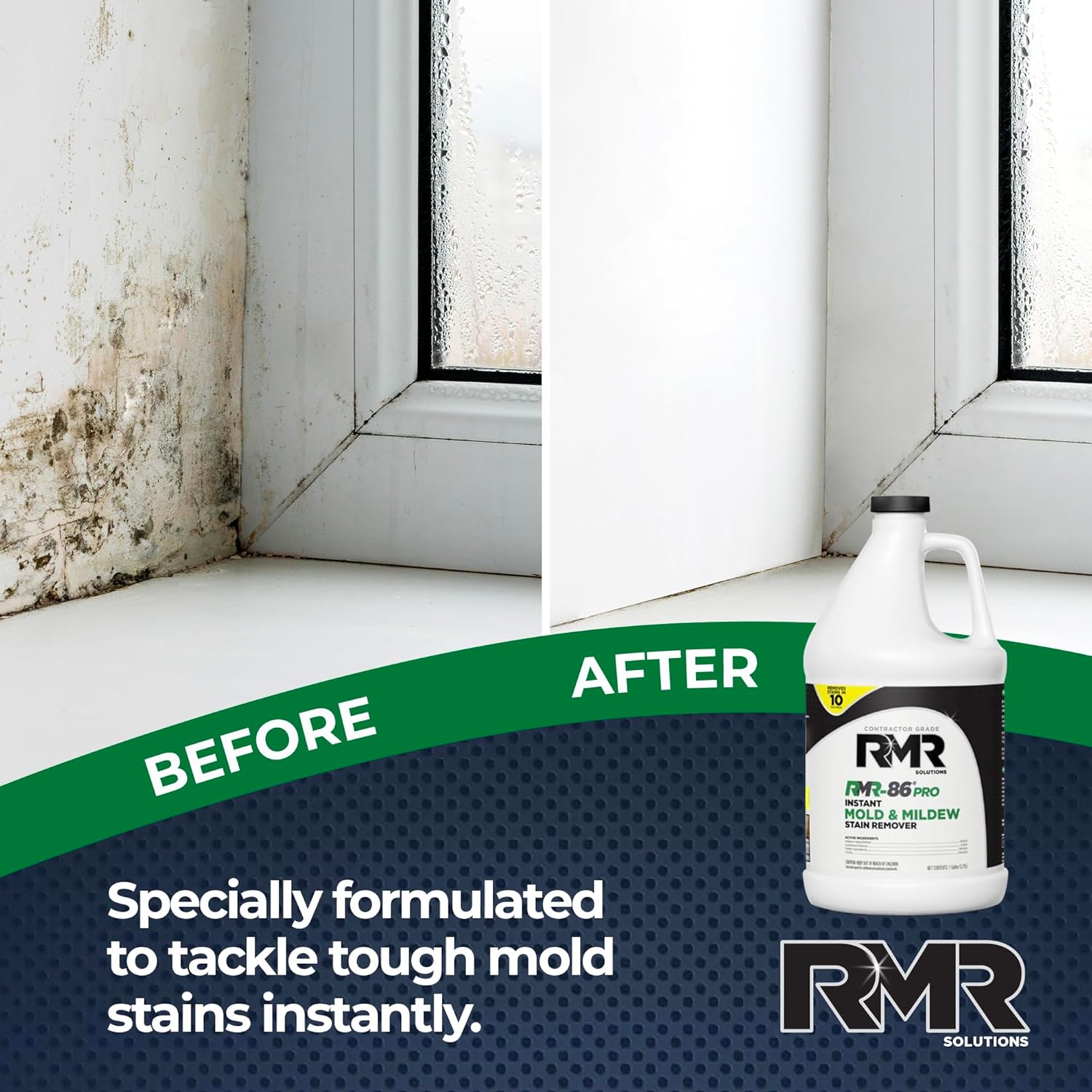 RMR-86 Pro Contractor Grade Mold Stain & Mildew Stain Remover Cleaning Solution, Professional Quality Formula, 1 Gallon - Image 8
