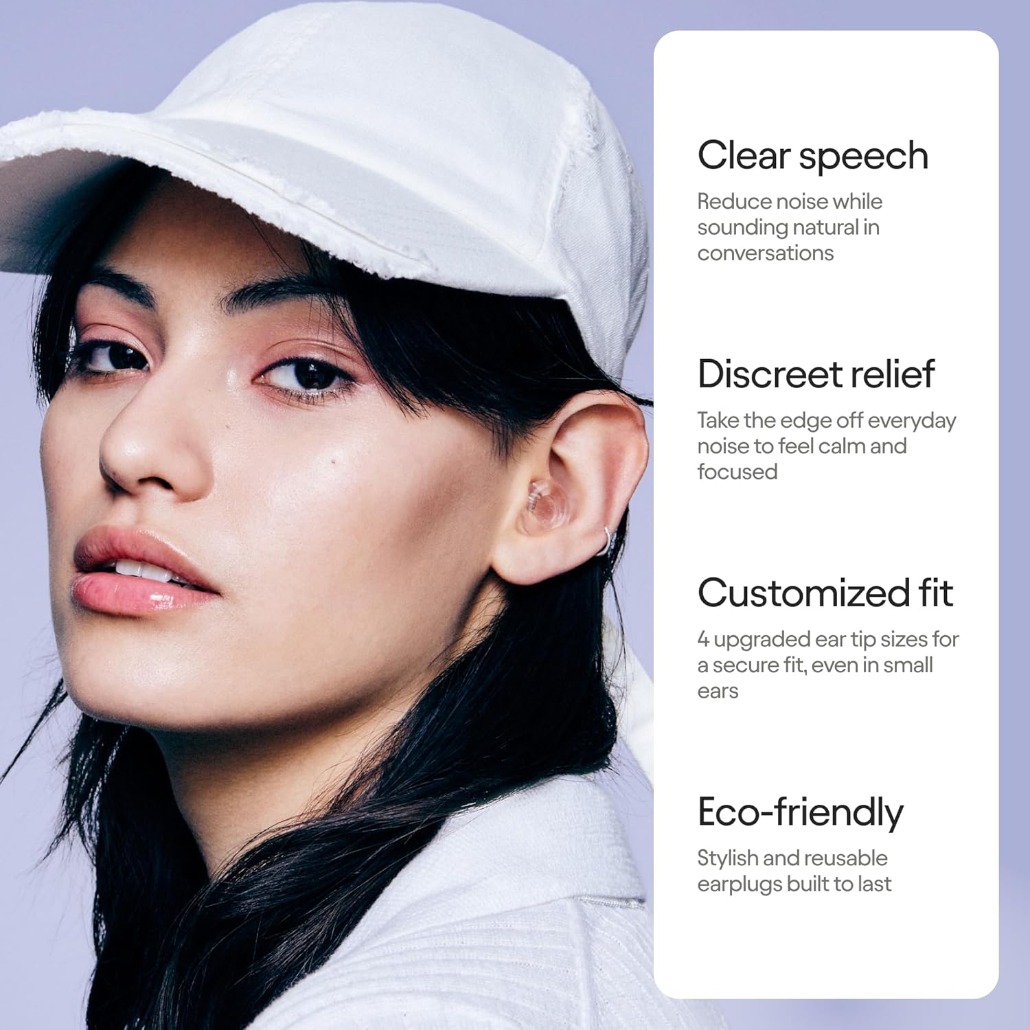 Loop Engage 2 Ear Plugs, Everyday 16 dB Noise Reduction Earplugs with Clear Speech for Social Gatherings, Work, Conversation, Parenting & Noise Sensitivity Relief, Clear - Image 3