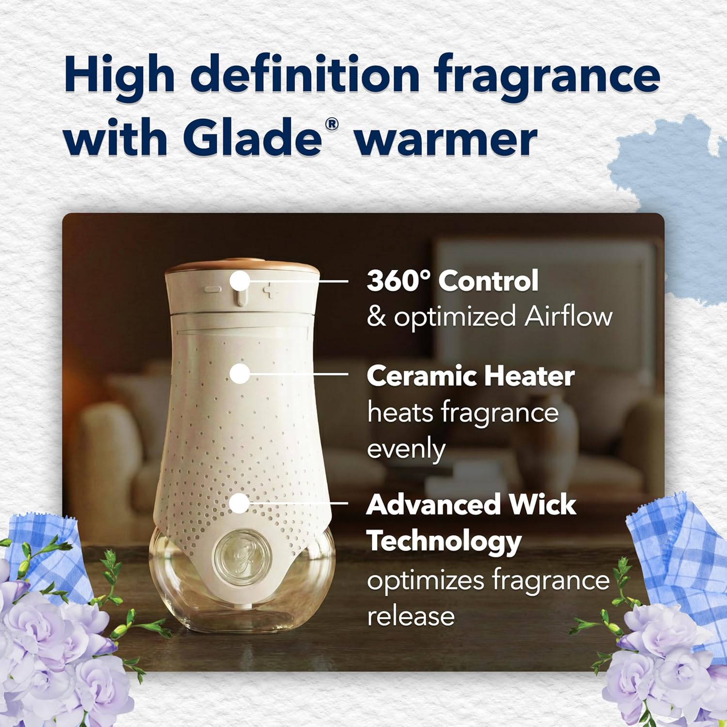 Glade PlugIns Refills Air Freshener, Scented and Essential Oils for Home and Bathroom, Clean Linen, 6.7 Fl Oz, 10 Count - Image 6