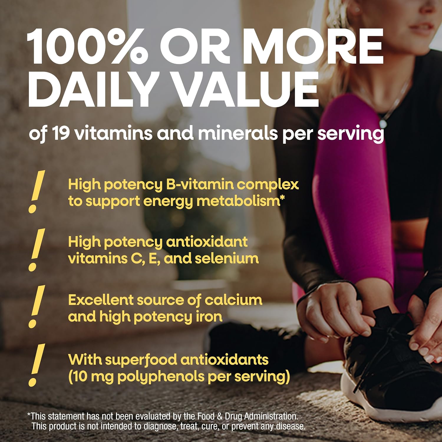Nature's Way Alive! Complete Multivitamin for Women, Daily Women’s Vitamin Supports Cellular Energy Metabolism, Hair, Skin & Nails*, B-Vitamins, with Superfood Antioxidants, 50 Tablets - Image 5
