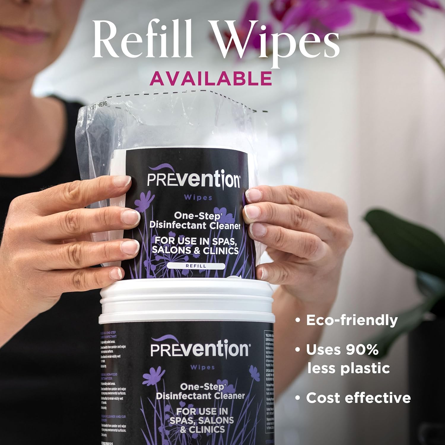 Prevention All Purpose Disinfectant Wipes – Canister of Cleaning Wipes for Salons, Spas, Wellness Centers and Yoga Studios – Hospital Grade Surface Sanitizing – 160 Count - Image 7