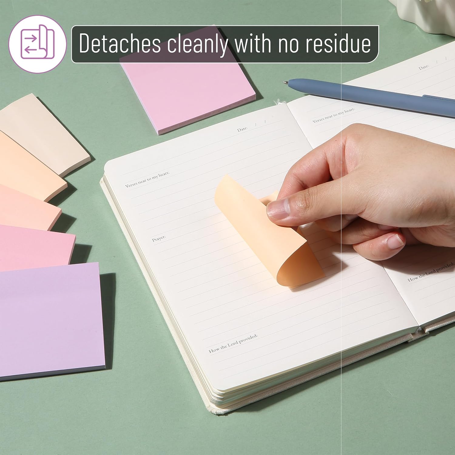 Mr. Pen- Sticky Notes, 3"x3", 12 Pads, 600 Sheets, Colorful, Sticky Notes Bulk, Self-Stick Note Pads, Perfect for Office, School, Home, Study & Organization - Image 6