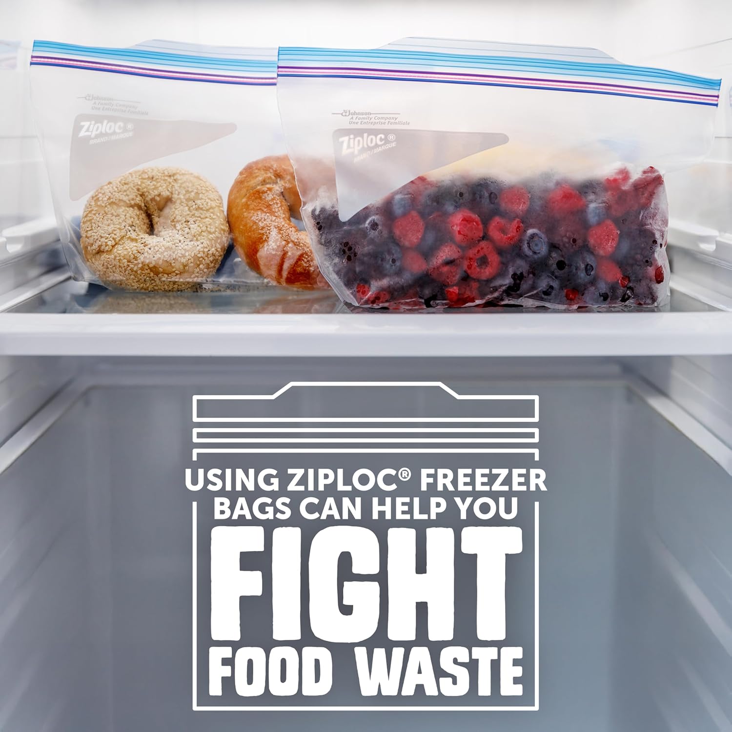 Ziploc Half Gallon Food Storage Freezer Bags, Easy Open and Close, 40 Bags Total - Image 6