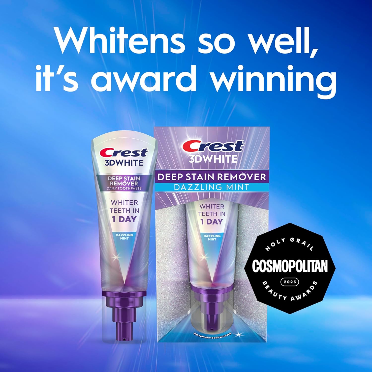 Crest 3DWhite Brilliance Deep Stain Remover Dazzling Mint Toothpaste - 3.1oz - Image 10