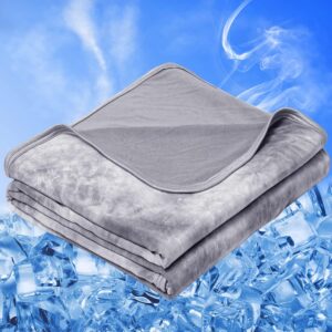 inhand Cooling Blanket Queen Size (90″x90″), Cooling Blankets for Hot Sleepers, Absorbs Heat to Keep Adults Cool For Summer Nights Sweats, Thin Cold Lightweight Blanket for Couch Bed, All Season Use