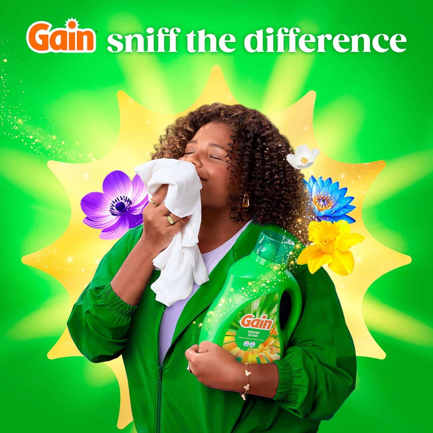 Gain Liquid Laundry Detergent, With Odor Defense, Island Fresh Scent, Laundry Soap For HE Washing Machines, 132 fl oz, 100 Loads (Packaging May Vary) - Image 10