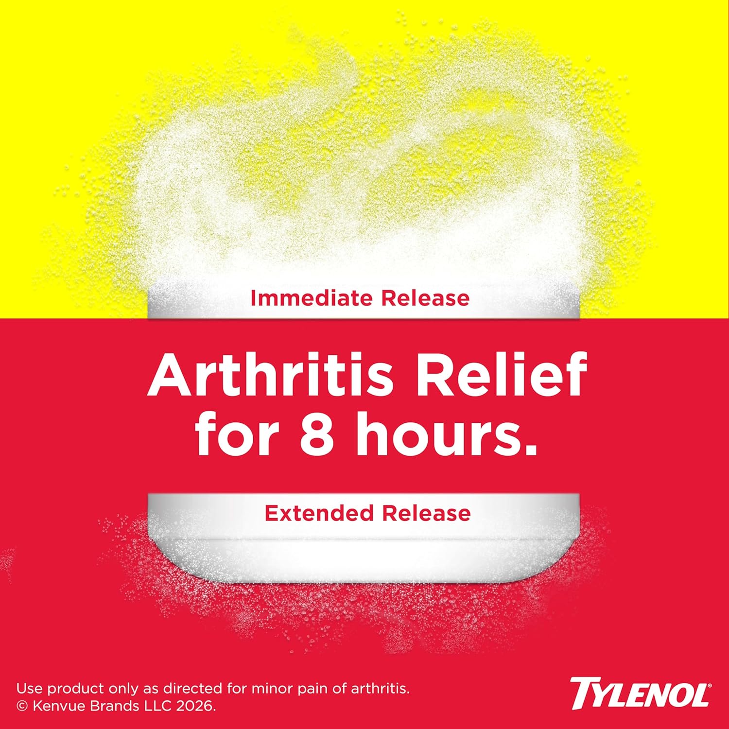 Tylenol 8 Hour Arthritis Pain Extended Fast, Strong Pain Relief Caplets, Acetaminophen 650 mg Each, Relieves Minor Arthritis and Joint Pain, Fever Reducer, Gentle on Stomach, 225 Count Value Size - Image 3