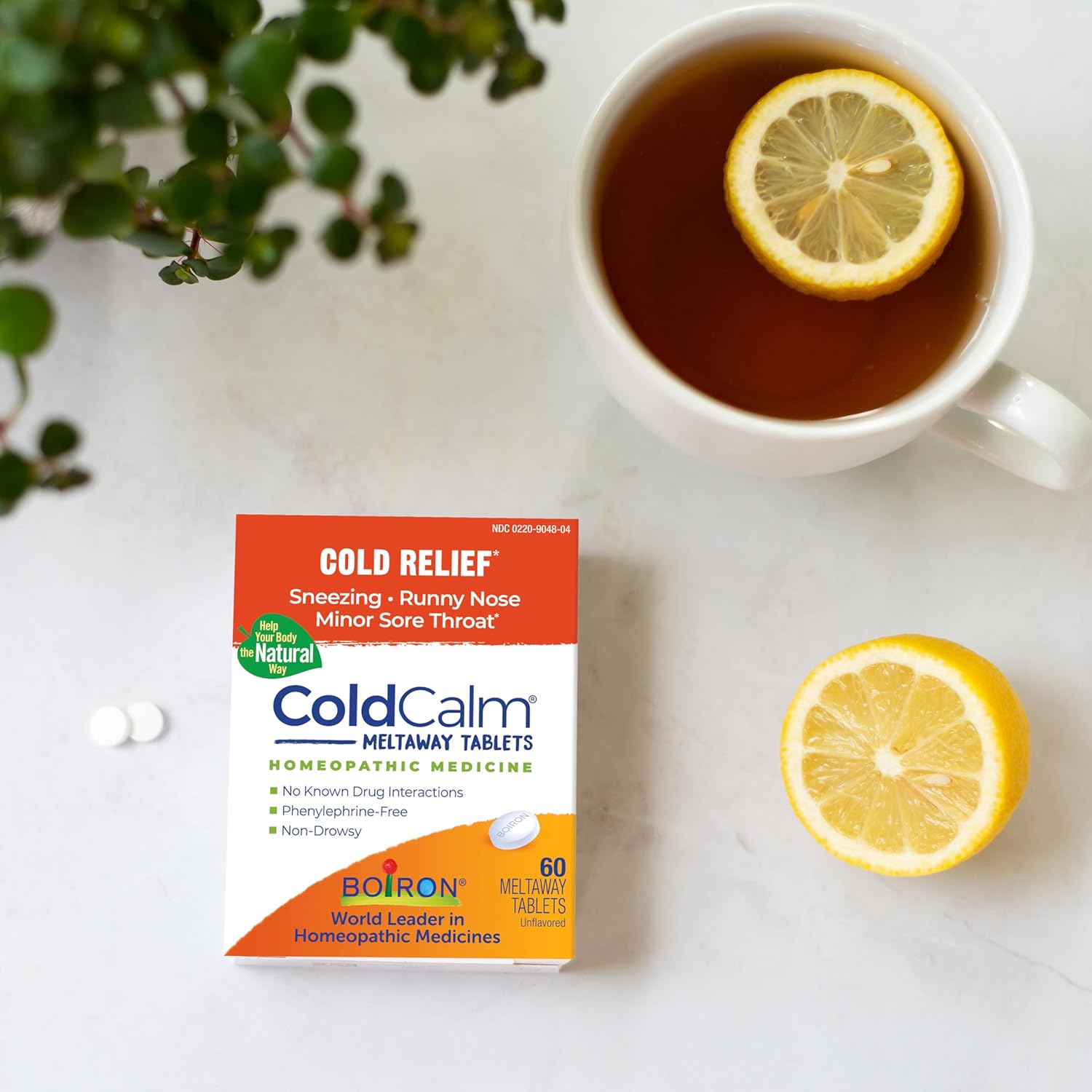 Boiron ColdCalm Tablets for Relief of Common Cold Symptoms Such as Sneezing, Runny Nose, Sore Throat, and Nasal Congestion - Non-Drowsy - 60 Count - Image 7