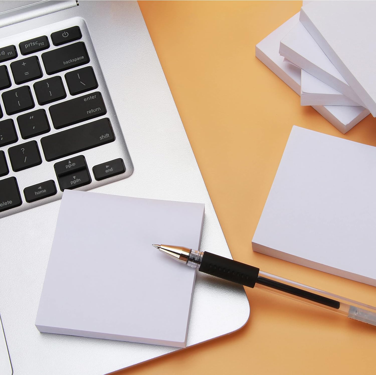White Sticky Notes 6 Pads 3 X 3 Inch 100 Sheets/Pad Self-Stick Notes Pads 600 Sheets Total - Image 4