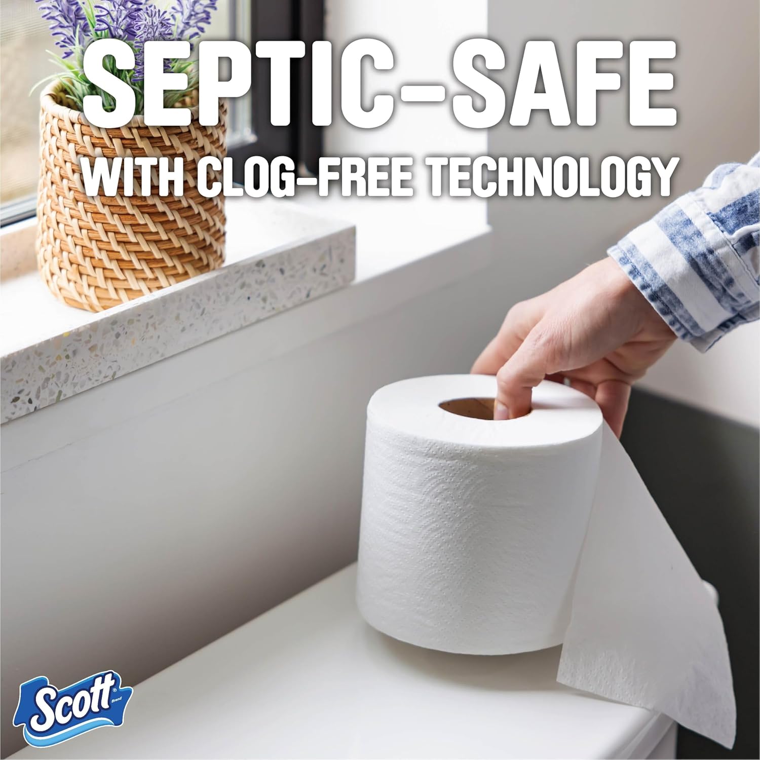 Scott 1000 Sheets Per Roll, 8 Toilet Paper Rolls, Bath Tissue - Image 7