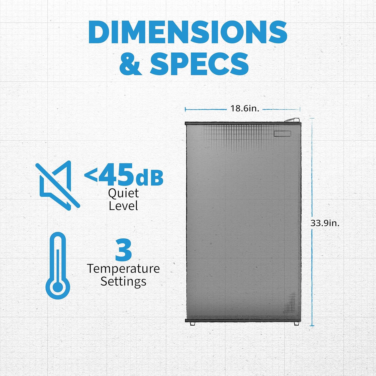 NewAir 3.3 Cu. Ft. Compact Mini Fridge with Chiller Compartment, Energy Star Certified, Single Door Refrigerator, Can Dispenser, Perfect for Dorm Rooms, Bedrooms, Home Offices, and RV Vans - Image 8