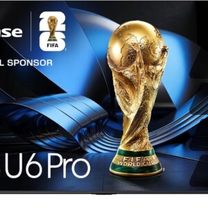 Hisense 65″ U6 Pro Series Mini‑LED ULED 4K UHD HDR Gaming AI Smart Fire TV (65U6SF Pro, 2026 New) – Hi-QLED, Native 144Hz, Motion Rate 480, Dolby Vision IQ,· Atmos, HDR10+, Glare-Free, Alexa+