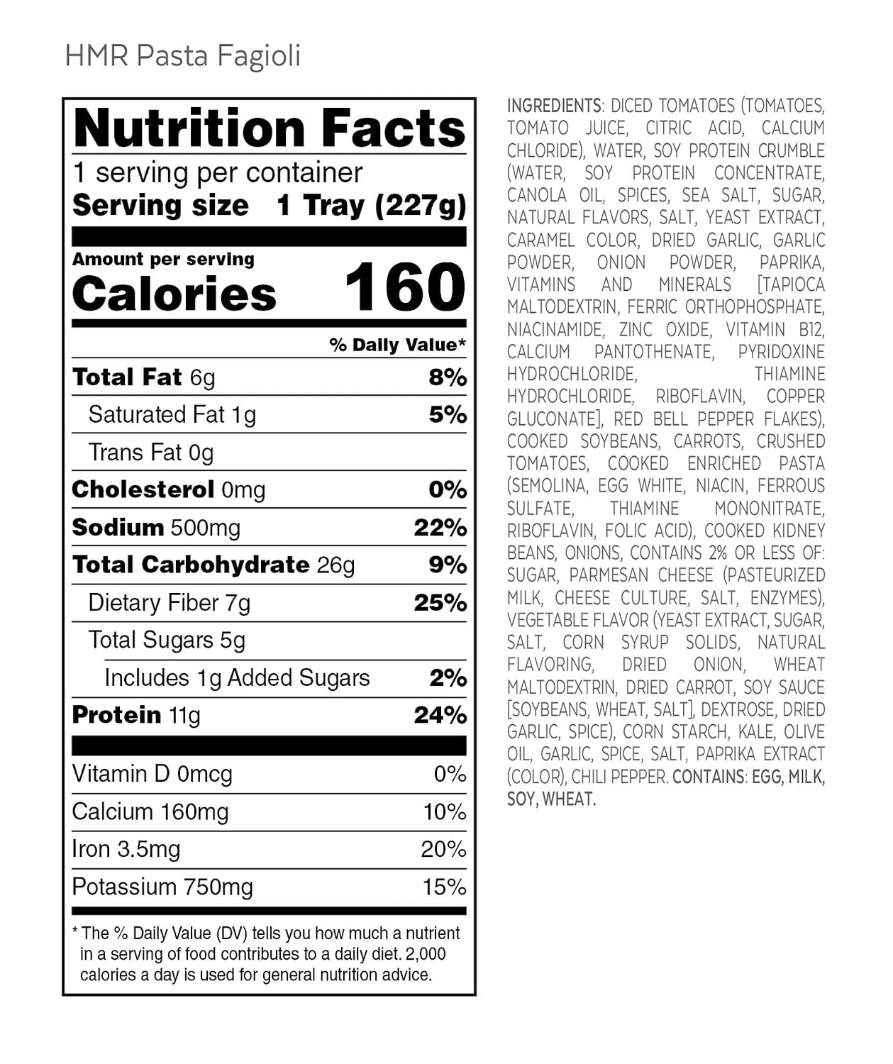 HMR Pasta Fagioli Entrée | Pre-packaged Lunch or Dinner to Support Weight Loss | Ready to Eat | Vegetarian | 14g of Protein | Low Calorie Food | 8oz Serving per Meal | Pack of 6 - Image 7