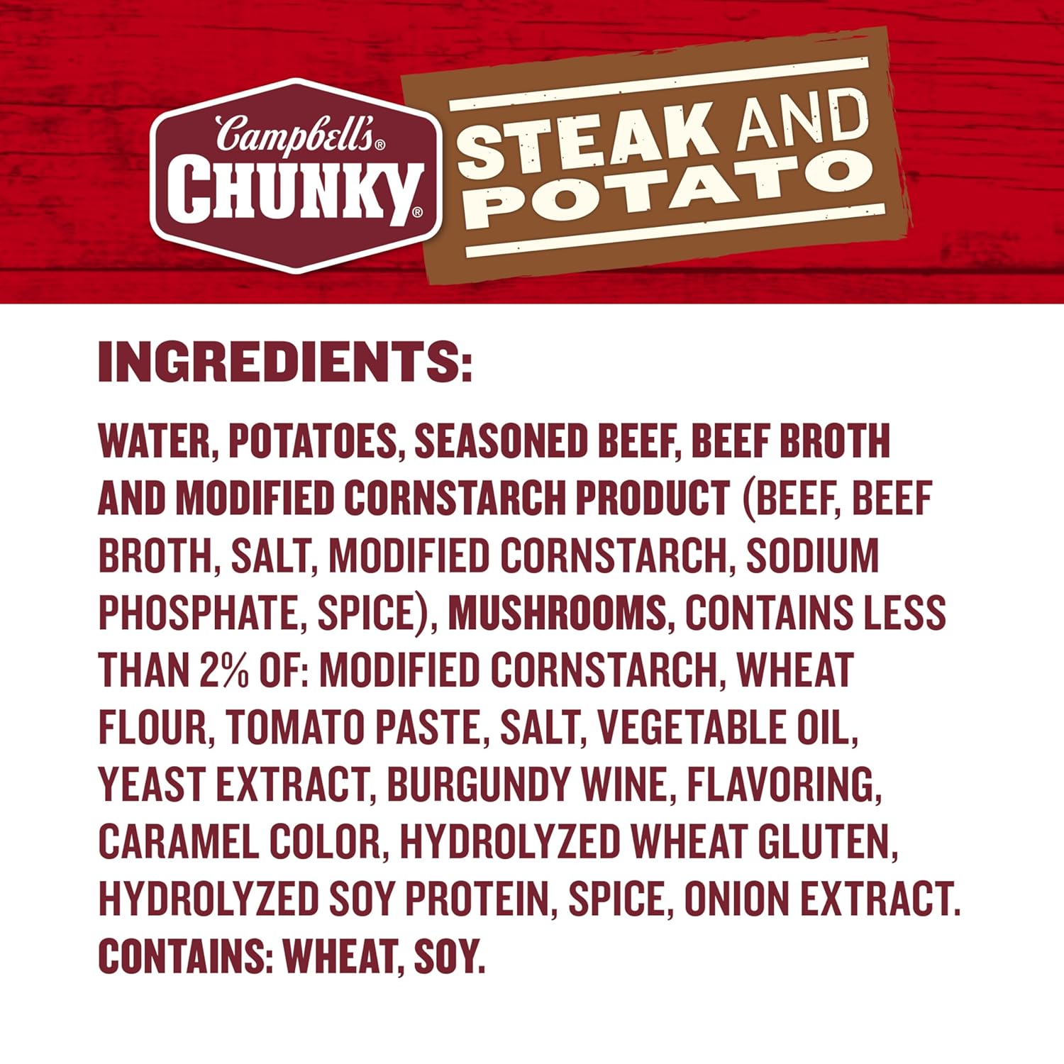 Campbell’s Chunky Soup, Steak And Potato Soup, 18.8 Ounce Can - Image 4