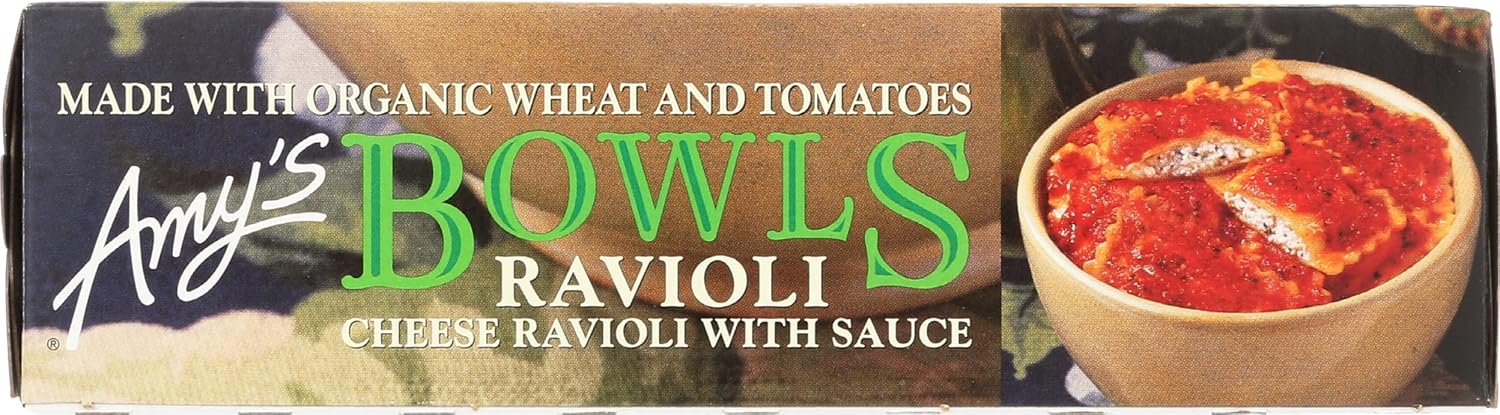 Amy's Frozen Meals, Pasta Bowl, Cheese Ravioli with Tomato Sauce, 9.5 oz. - Image 9