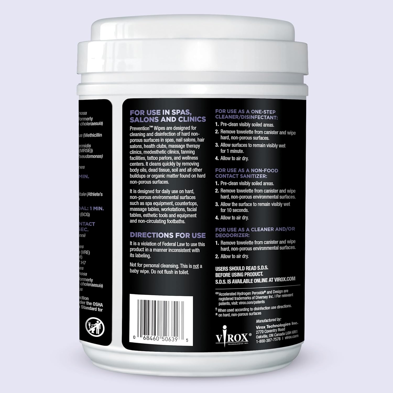 Prevention All Purpose Disinfectant Wipes – Canister of Cleaning Wipes for Salons, Spas, Wellness Centers and Yoga Studios – Hospital Grade Surface Sanitizing – 160 Count - Image 9