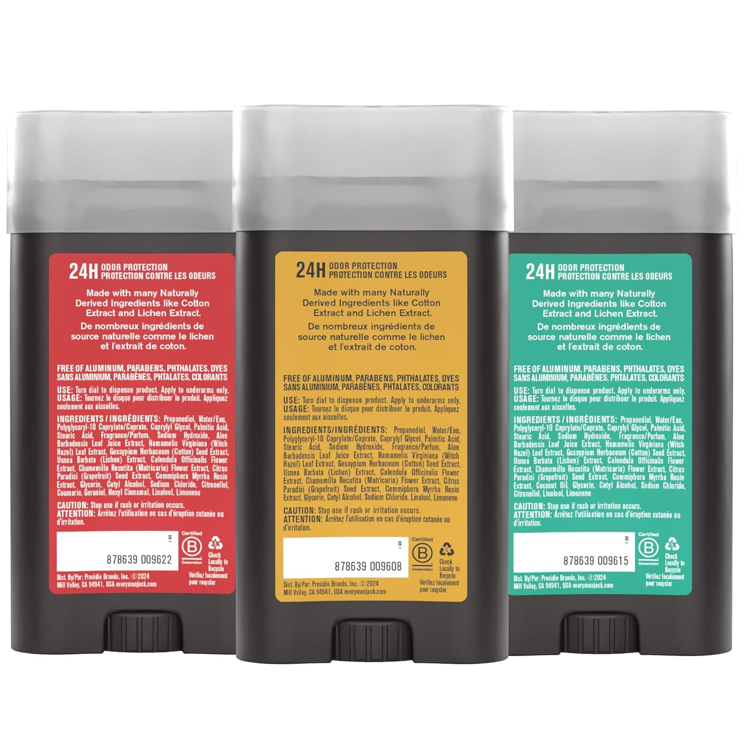 Every Man Jack Men's Deodorant Variety Set - Three Full-Sized Deodorant Sticks with Clean Ingredients & Incredible Scents - Cedar + Red Sage, Amber + Sandalwood, Sea Mineral + Citron - 3 oz - 3 Pack - Image 10