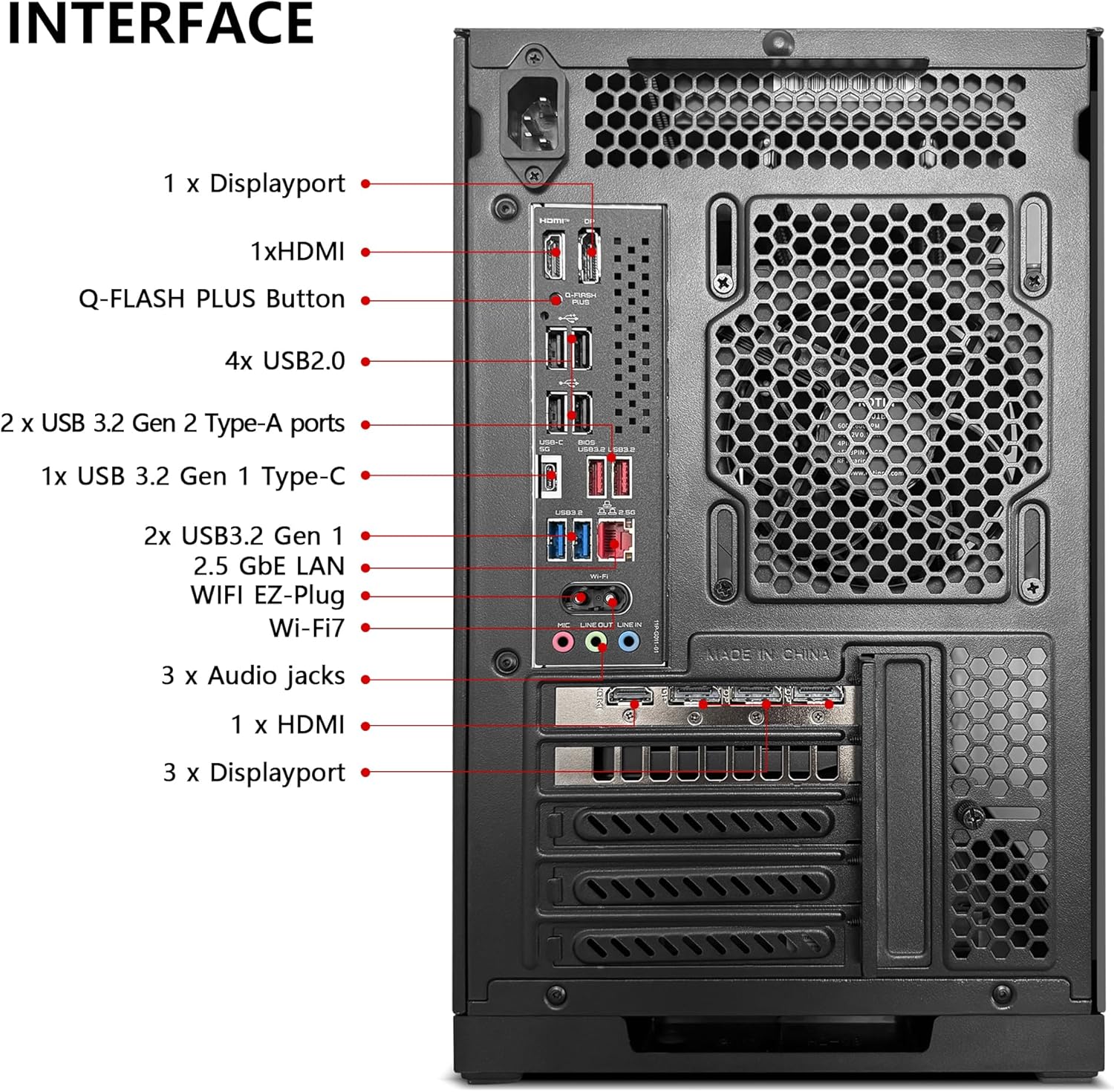 KOTIN G60B Prebuilt Gaming PC, GeForce RTX 5070 12GB GDDR7, AMD Ryzen 7 9700X, 32GB DDR5 6000MHz, 1TB PCIe 4.0 SSD, 360mm Liquid Cooler, 11.3 Inch Smart Display, WiFi 7, ARGB Tower for 4K Gaming - Image 7
