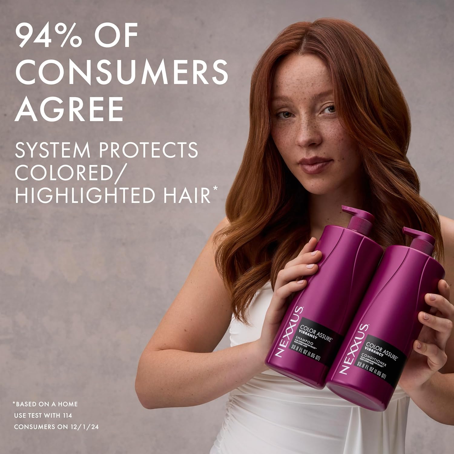 Nexxus Color Assure Conditioner for Vibrancy for Color Treated Hair Powered by Chromabond Sealer with Citric Acid 33.8 oz - Image 12