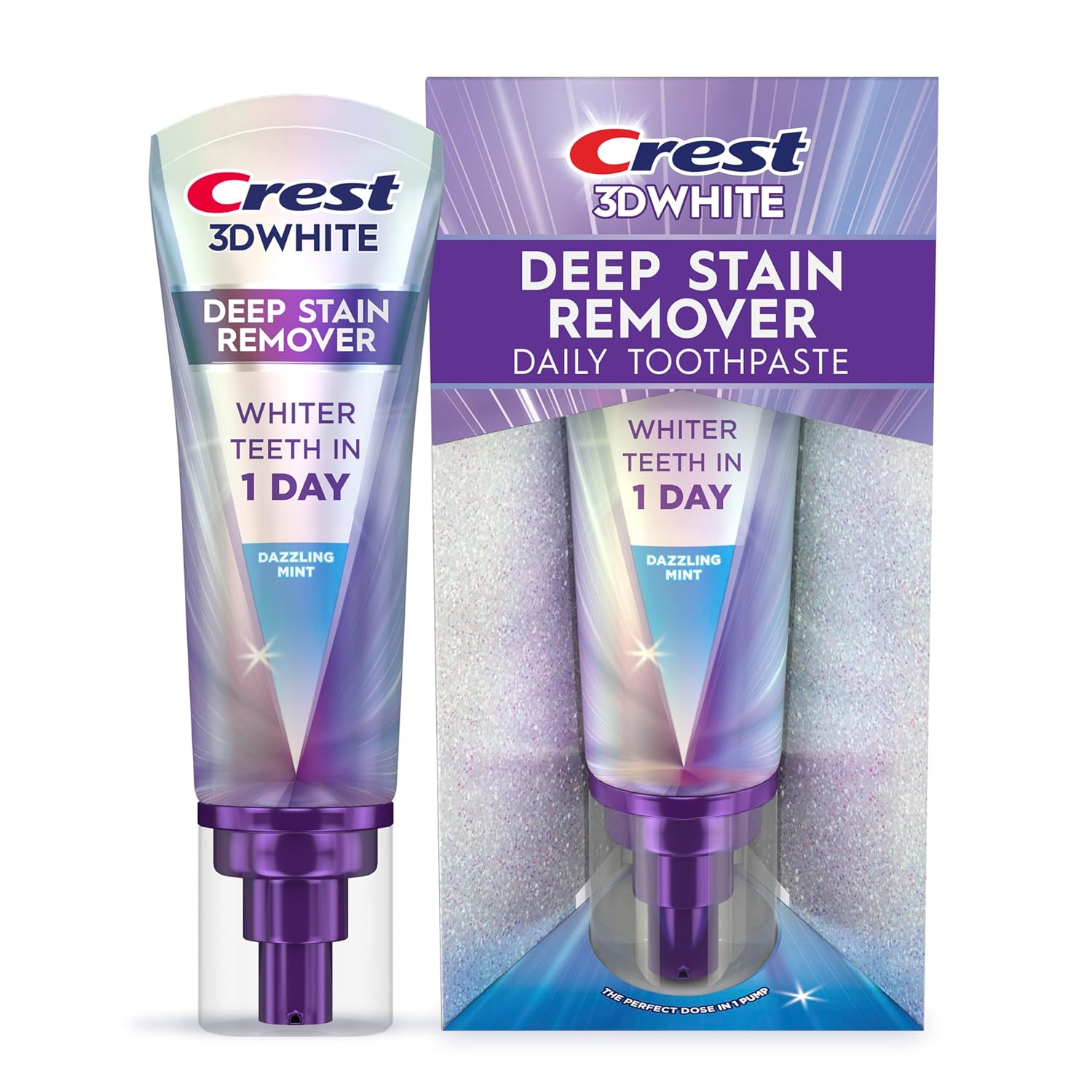 Crest 3DWhite Brilliance Deep Stain Remover Dazzling Mint Toothpaste - 3.1oz - Image 2