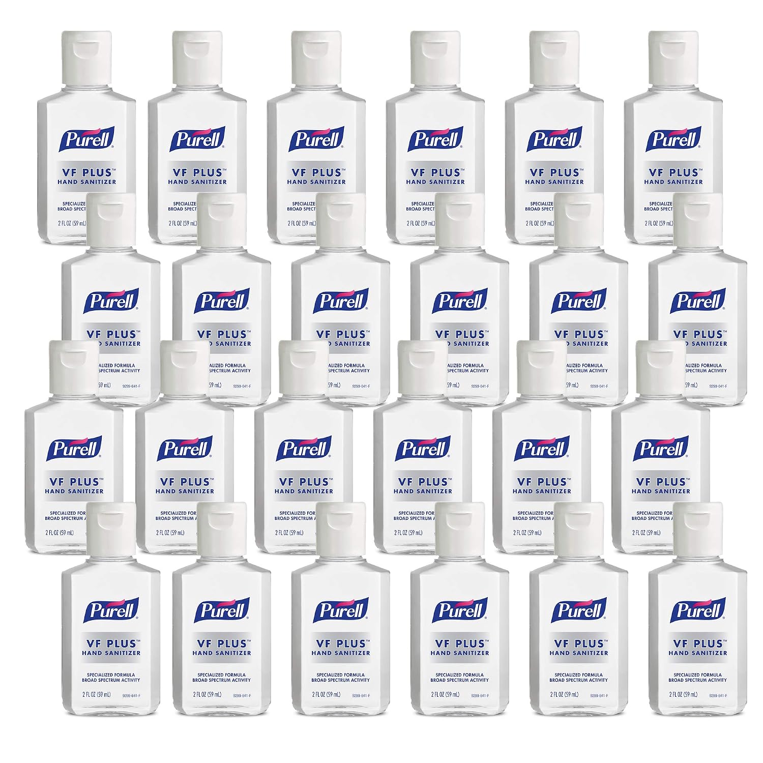 Purell VF PLUS Hand Sanitizer Gel, Fragrance Free, 2 fl oz Travel Size Flip Cap Bottle (Pack of 24) - 9299-24 - Image 2