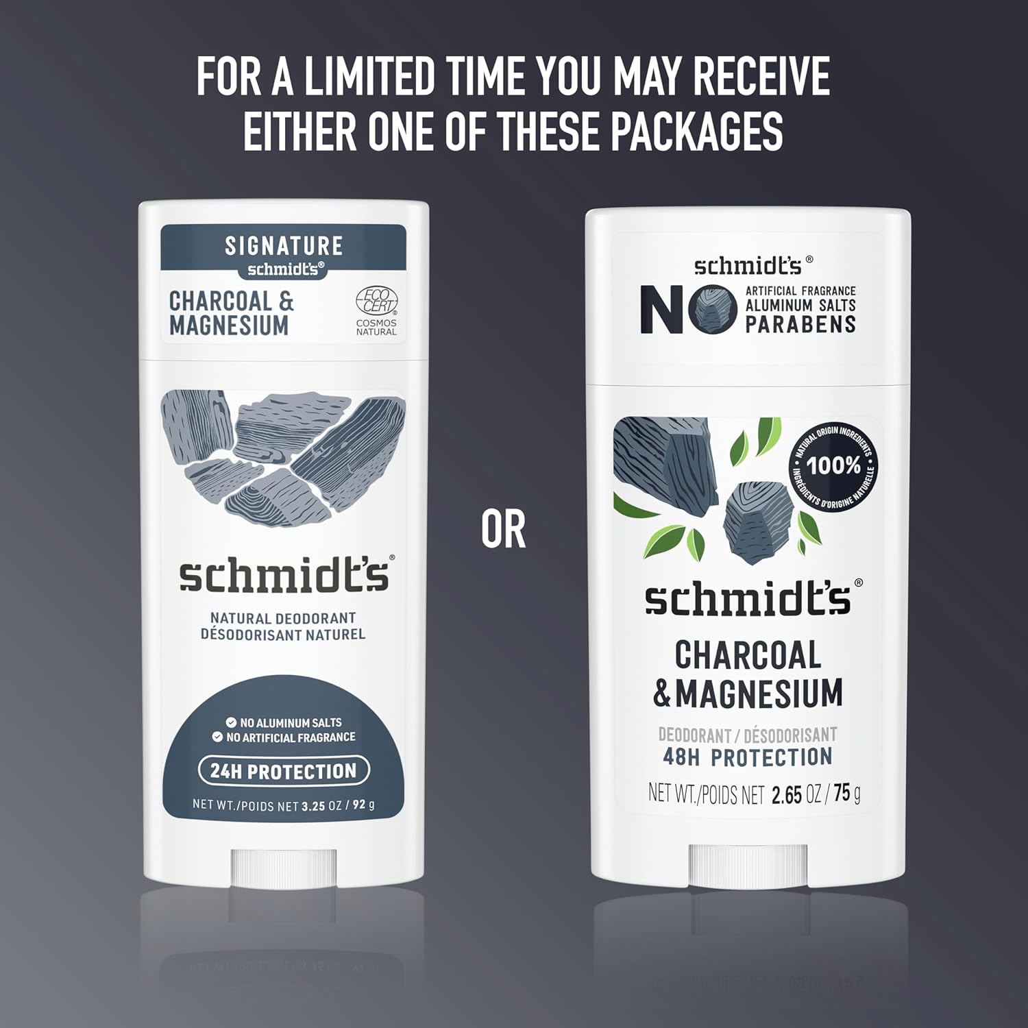 Schmidt's Aluminum-Free Vegan Deodorant Charcoal & Magnesium with 48 Hour Odor Protection, 2 Count for Women and Men, Natural Ingredients, Cruelty-Free, 2.65 oz, Pack of 2 - Image 6