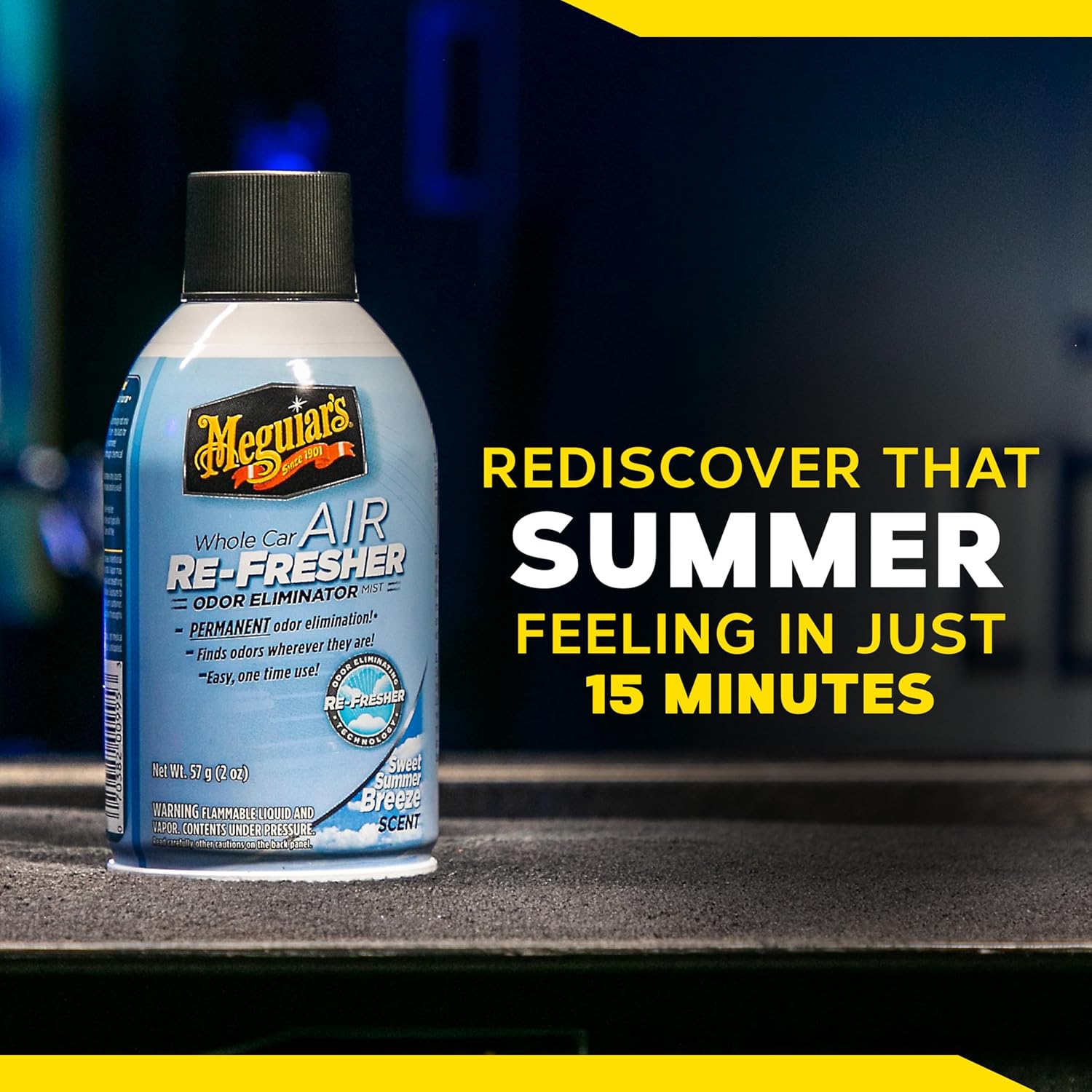 Meguiar’s Whole Car Air Refresher Odor Eliminator, Summer Breeze, 2 Oz— Car Air Freshener For Commuters, Detailers; Mist Refreshes Cabin For Sedan, Suv, Truck, Van - Image 7