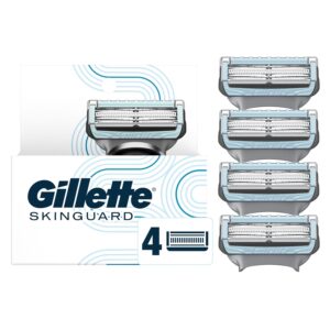 Gillette SkinGuard Men’s Razor Blades, 4 Blade Refills