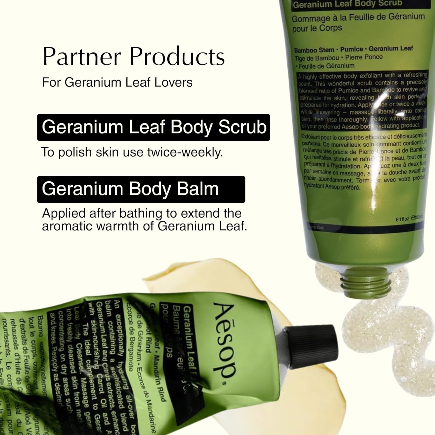 Aesop Geranium Leaf Body Cleanser | Gentle Shower Gel with Geranium, Mandarin and Bergamot Essential Oil Blend to Refresh & Balance Skin | 500 mL / 16.9 oz - Image 7