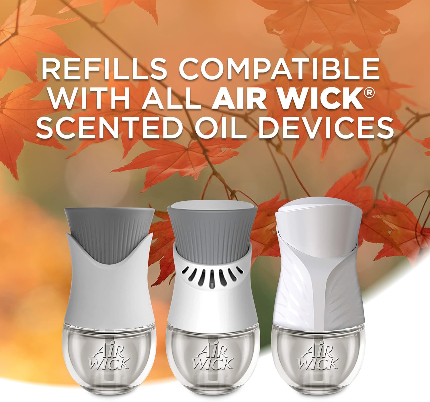 Air Wick Plug in Scented Oil Refill, 7ct, Pumpkin + Brown Sugar Mixed Pack, Fall Scent, Essential Oils, Air Freshener - Image 3