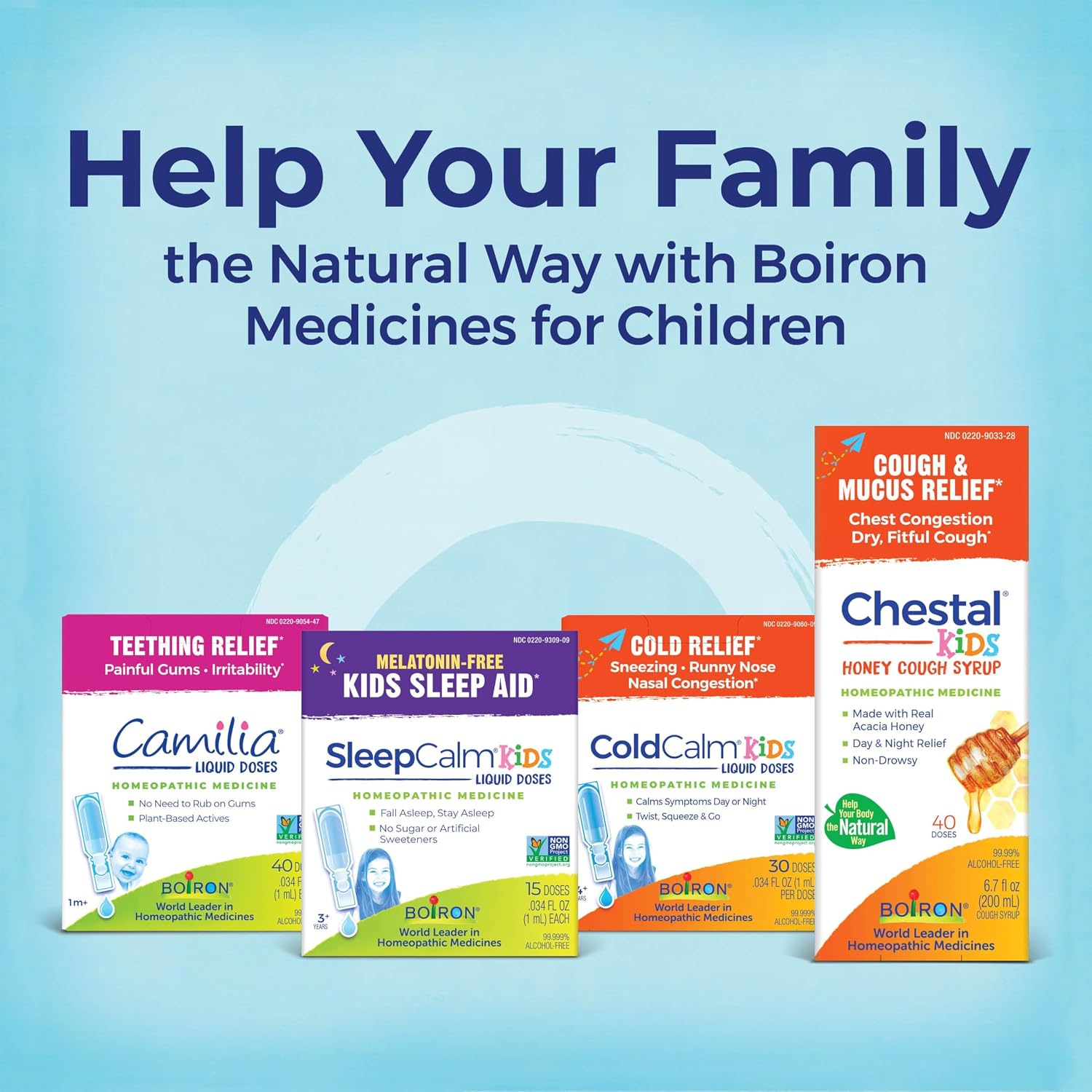 Boiron Chestal Children's Cold and Cough Syrup for Nasal and Chest Congestion, Runny Nose, and Sore Throat Relief - 6.7 Fl oz - Image 9