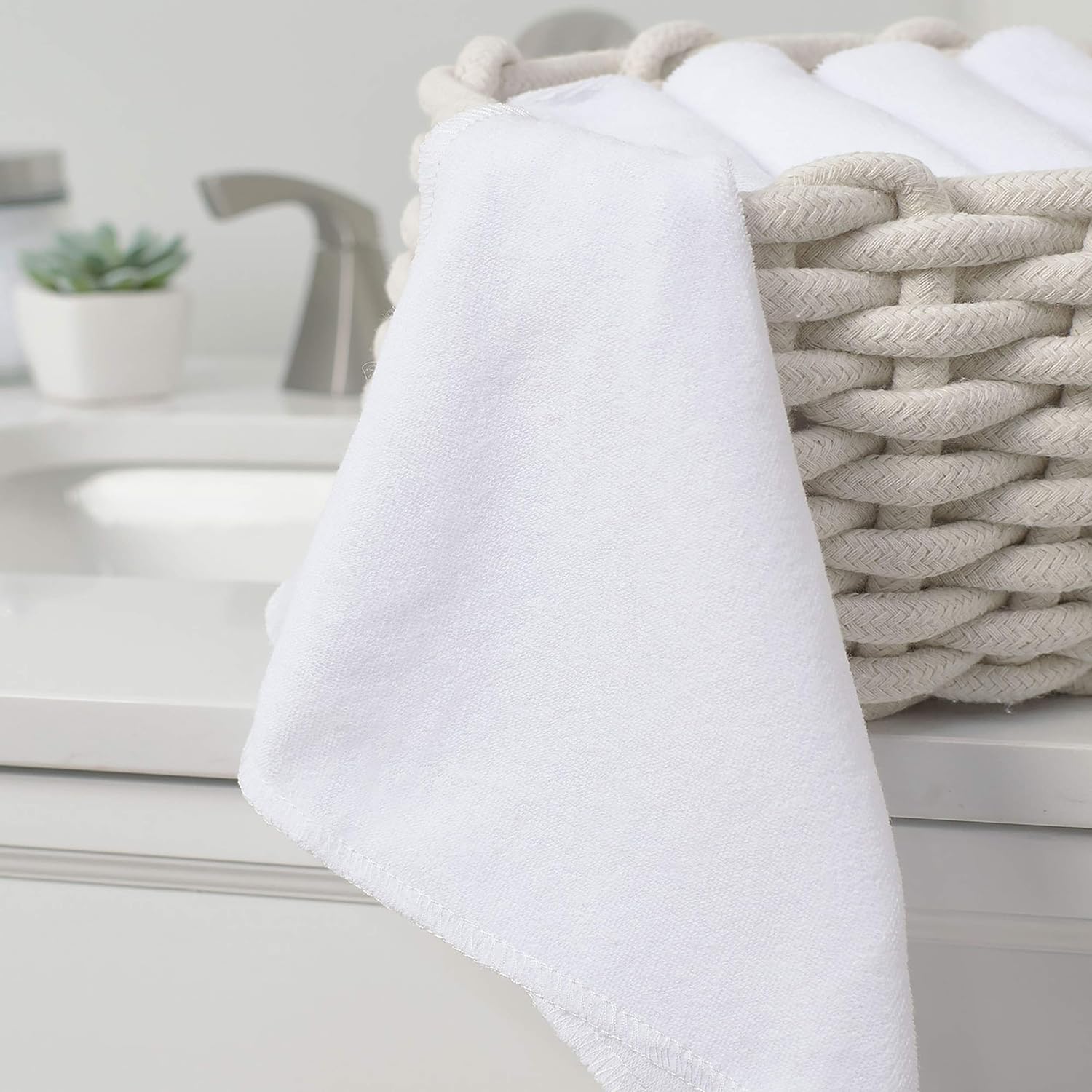 Gerber Washcloth, White, 6-Count - Image 2