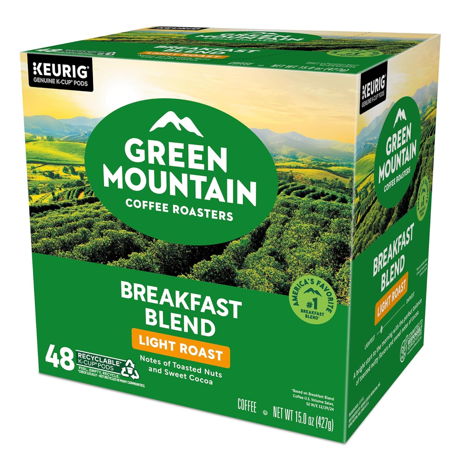 Green Mountain Coffee Roasters Breakfast Blend Single-Serve Keurig K-Cup Pods, Light Roast Coffee, 48 Count - Image 20