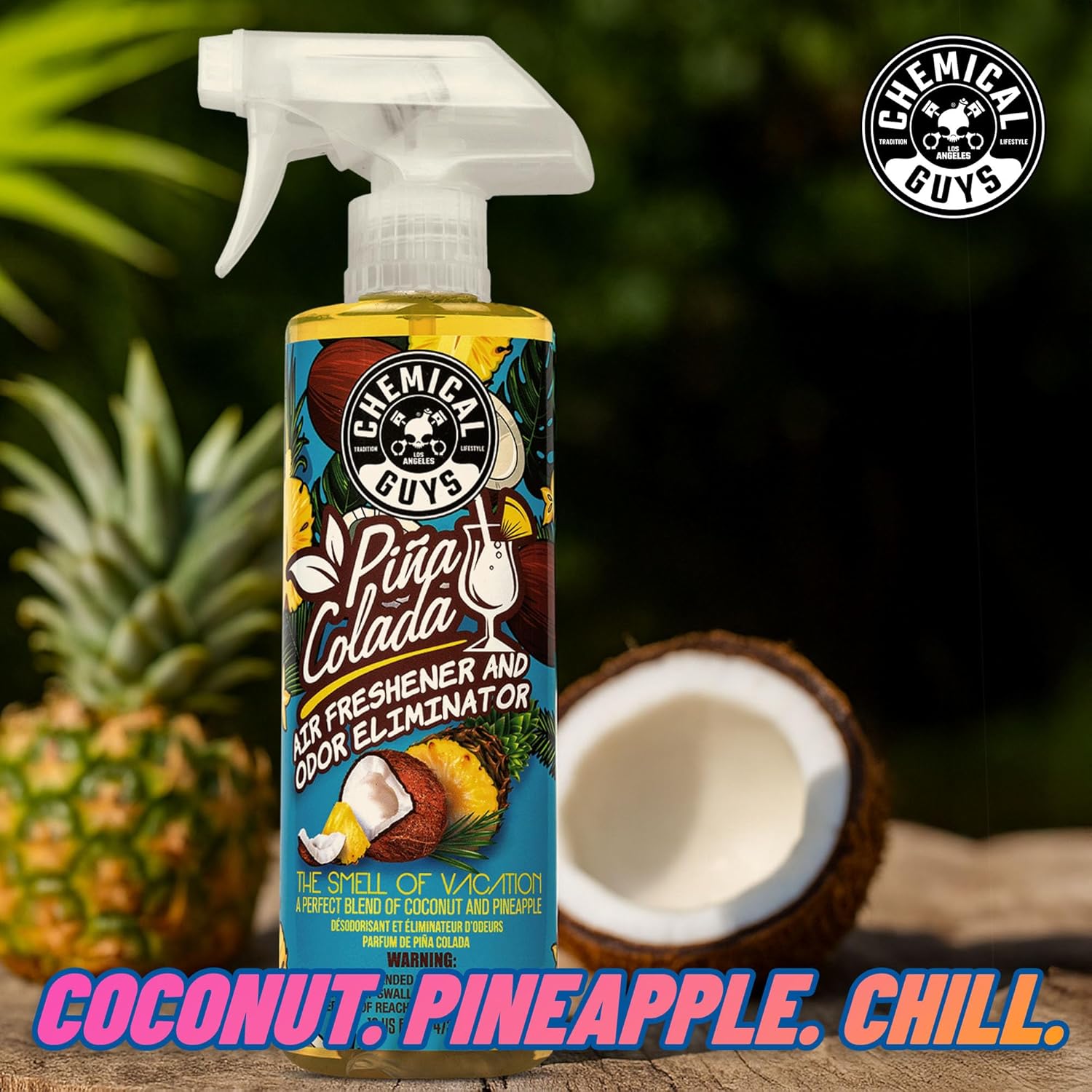 Chemical Guys AIR22916 Pina Colada Air Freshener and Odor Eliminator, (Great for Cars, Trucks, SUVs, RVs, Home, Office, Dorm Room & More) 16 fl oz - Image 4