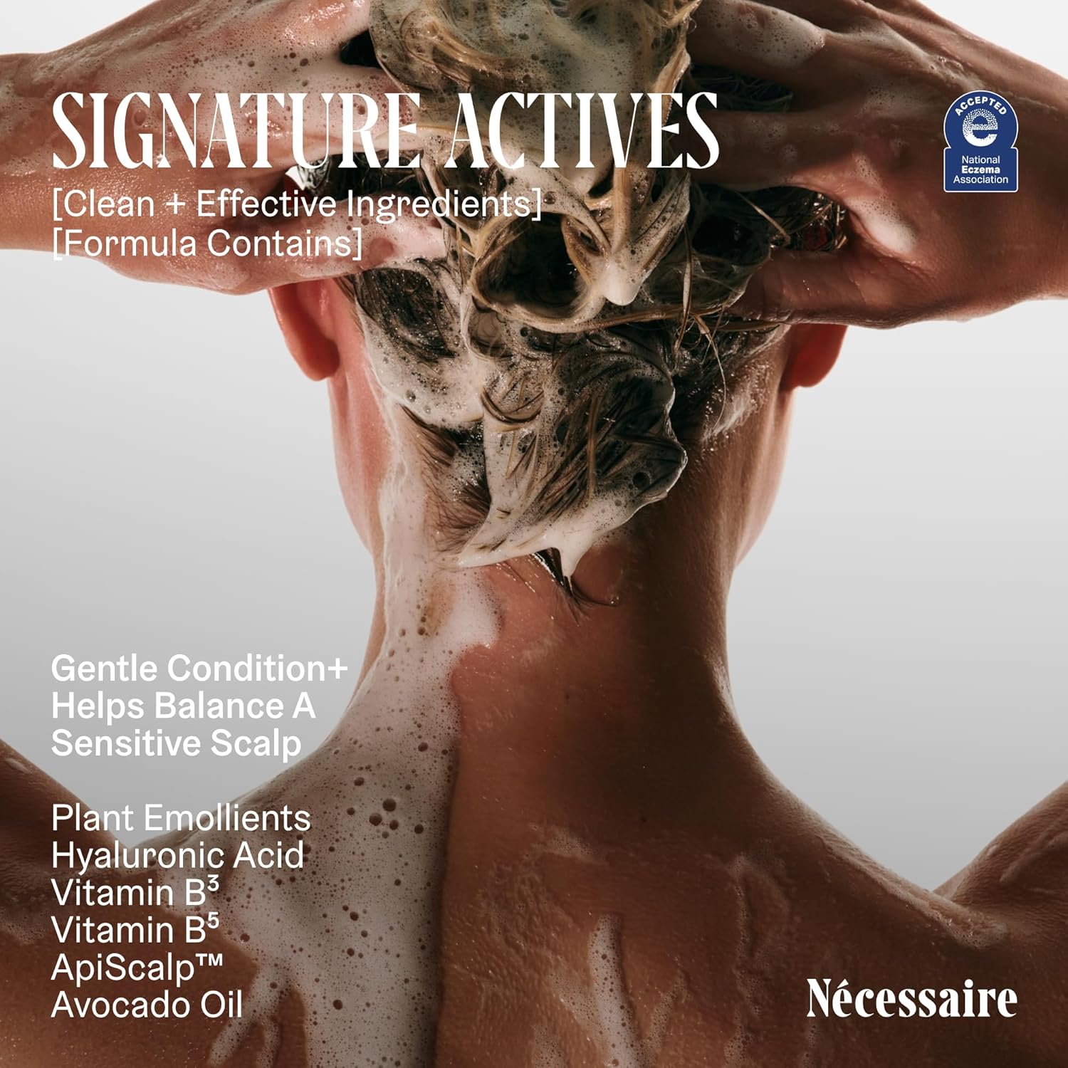Nécessaire The Conditioner. Fragrance-Free. Hydrating Treatment For Scalp + Hair. Hyaluronic Acid. Hypoallergenic. Dermatologist-Tested. Non-Comedogenic. No Silicones. 250 ml / 8.4 fl oz - Image 6