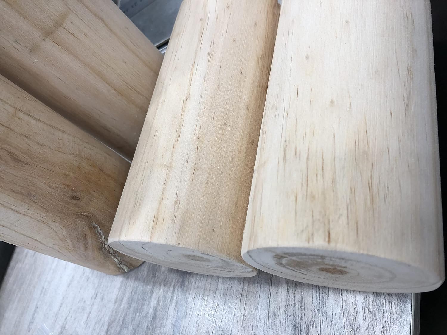 4Pcs Cylinder Wood Bed Risers Furniture Risers Wooden Solid Original Color for DIY Painting Sofa Couch Chair Table Increase Legs Inner Dia.1.69",Increase Height 3.94" Inches - Image 8