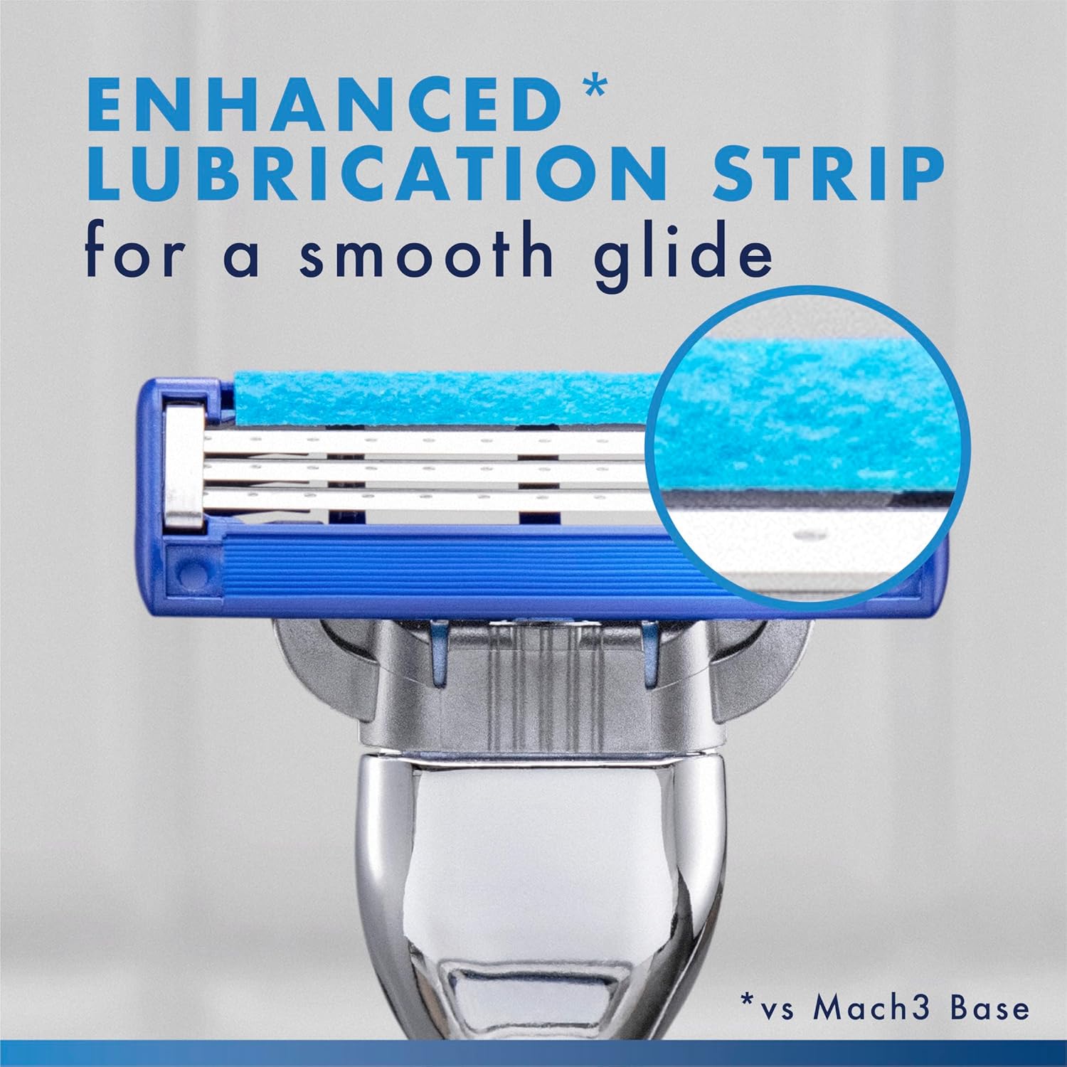 Gillette Mach3 Turbo Razors for Men, 1 Handle, 4 Blade Refills - Image 6