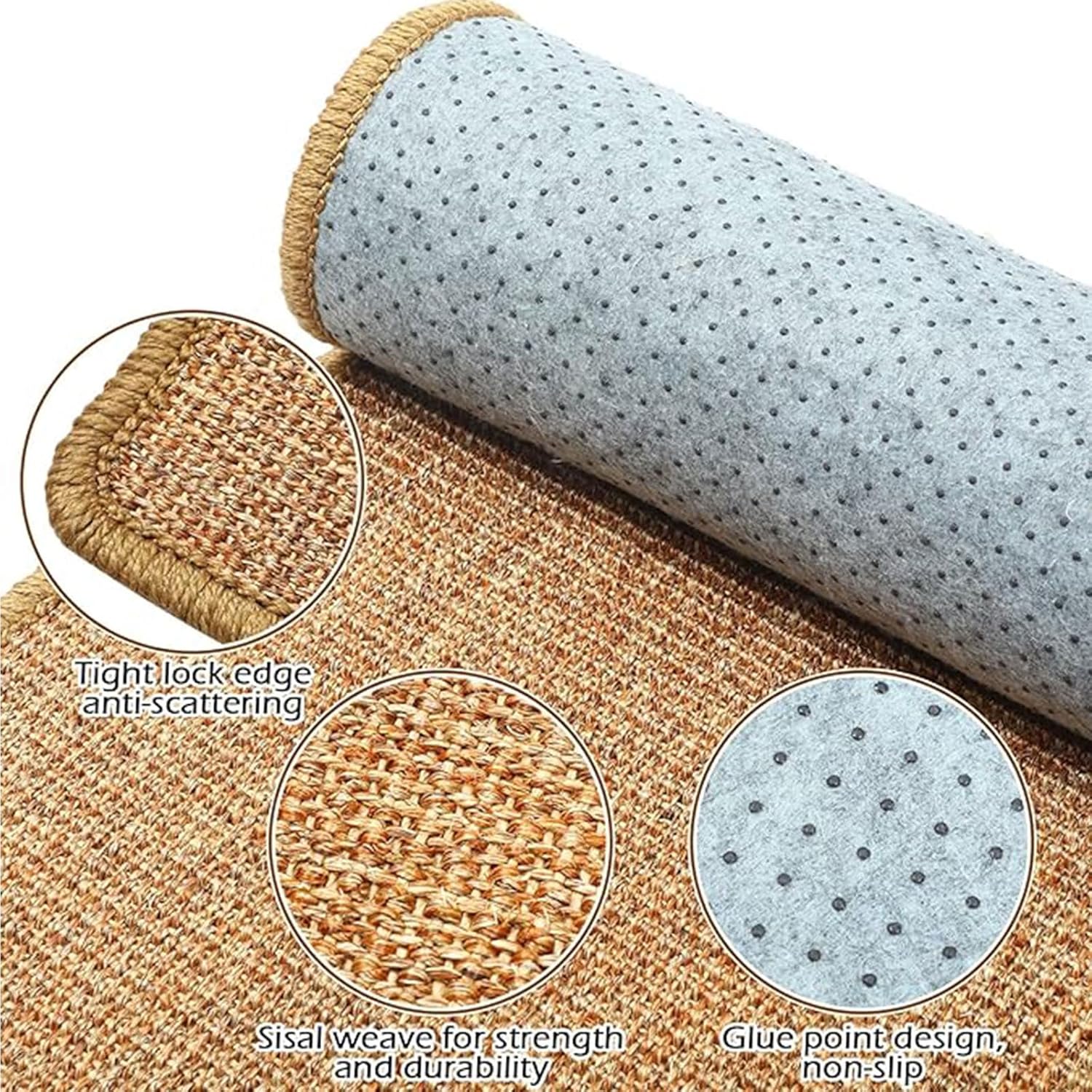 Oncpcare 2PCS Rabbit Scratch Mat Natural Bunny Scratching Pad Claws and Teeth Care Rabbit Mats for Cages Chew Toys for Bunny Pet Cage Bedding for Biting Sleeping Nesting, 16x12 - Image 6