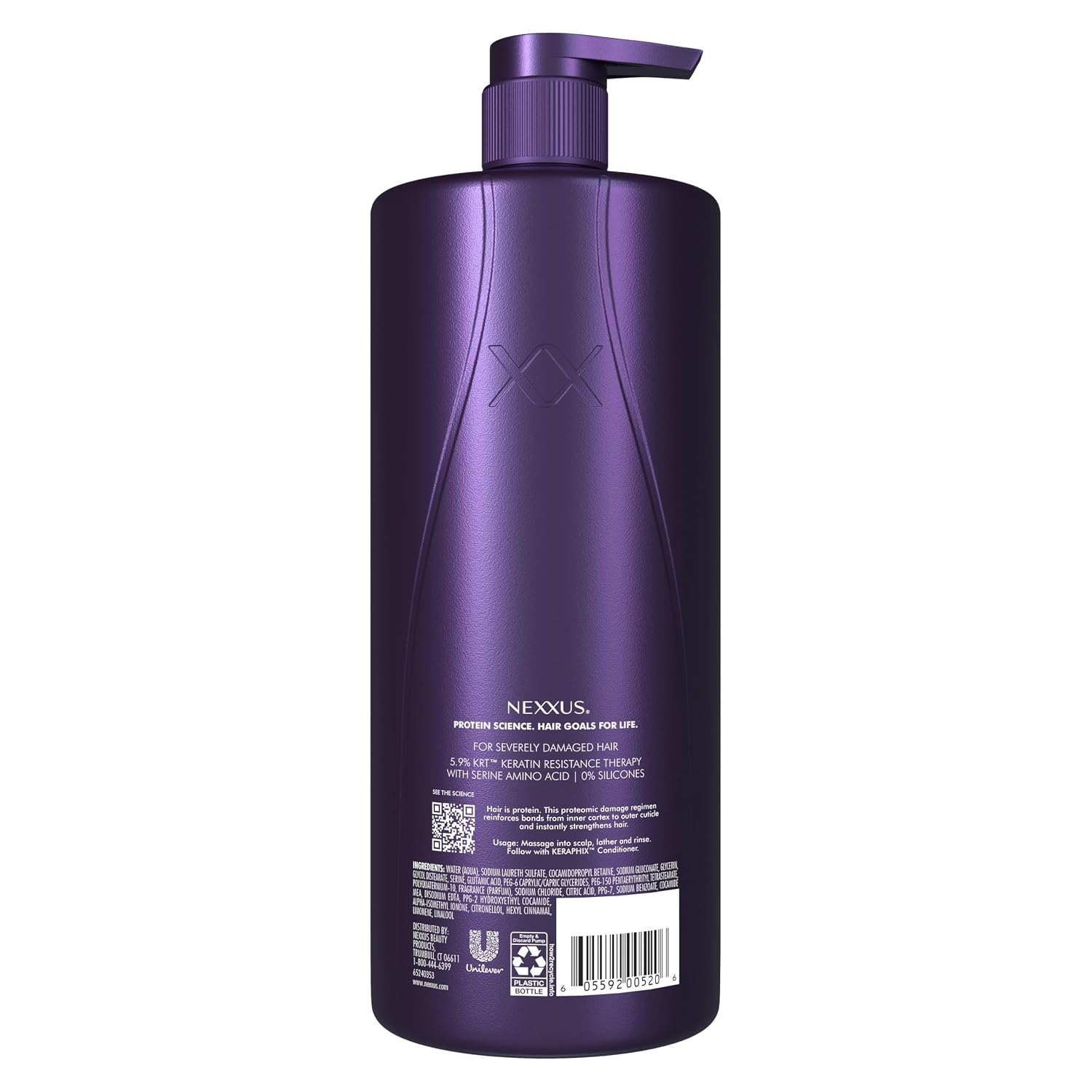Nexxus KERAPHIX Shampoo for Damage Repair for Damaged Hair Powered by KRT Keratin Resistance Therapy with Liquid Crystal Amino Acids 33.8 Fl oz - Image 3