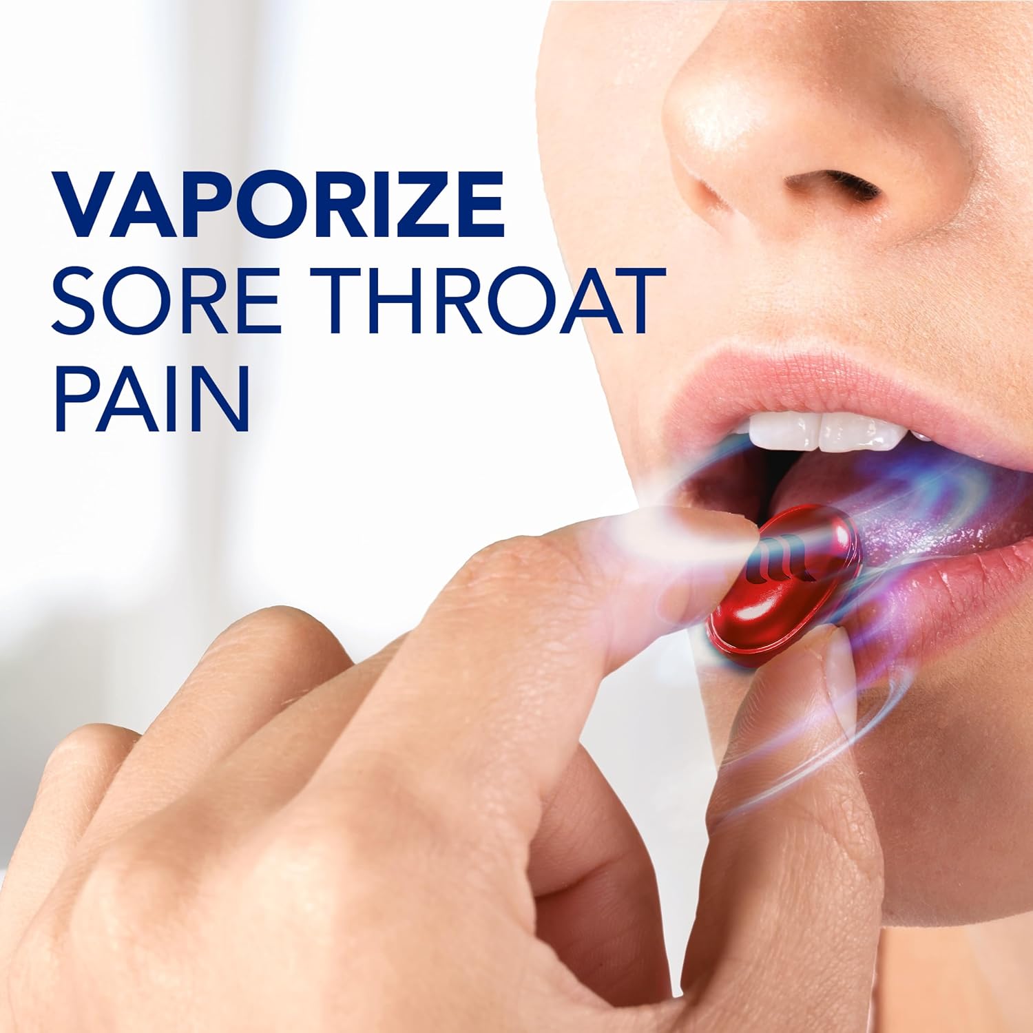 Vicks VapoCool Severe Medicated Sore Throat Drops, Max Strength Menthol, Soothes Sore Throat Pain, Cherry Flavor, 45ct - Image 7