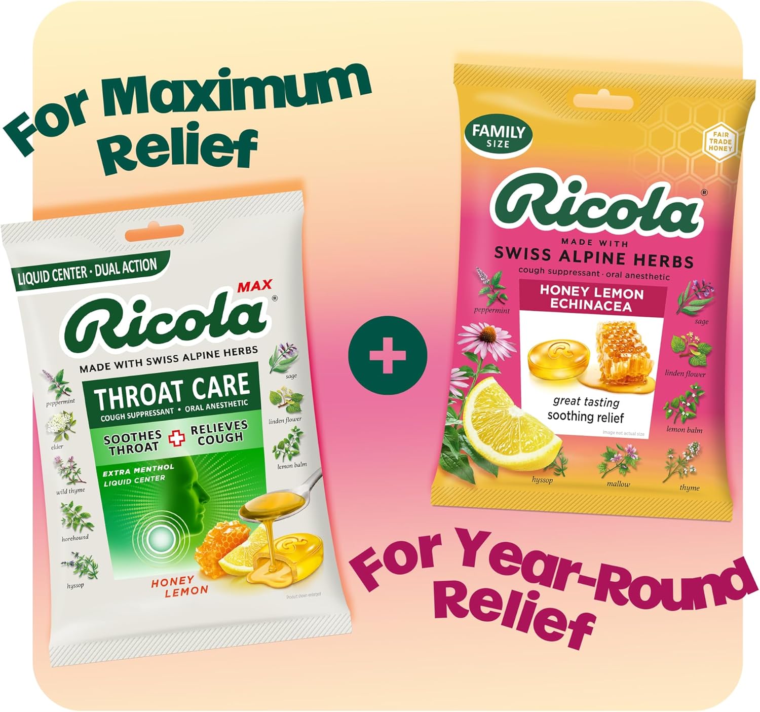 Ricola, Throat Drops Echinacea Honey Lemon, 45 Count - Image 6